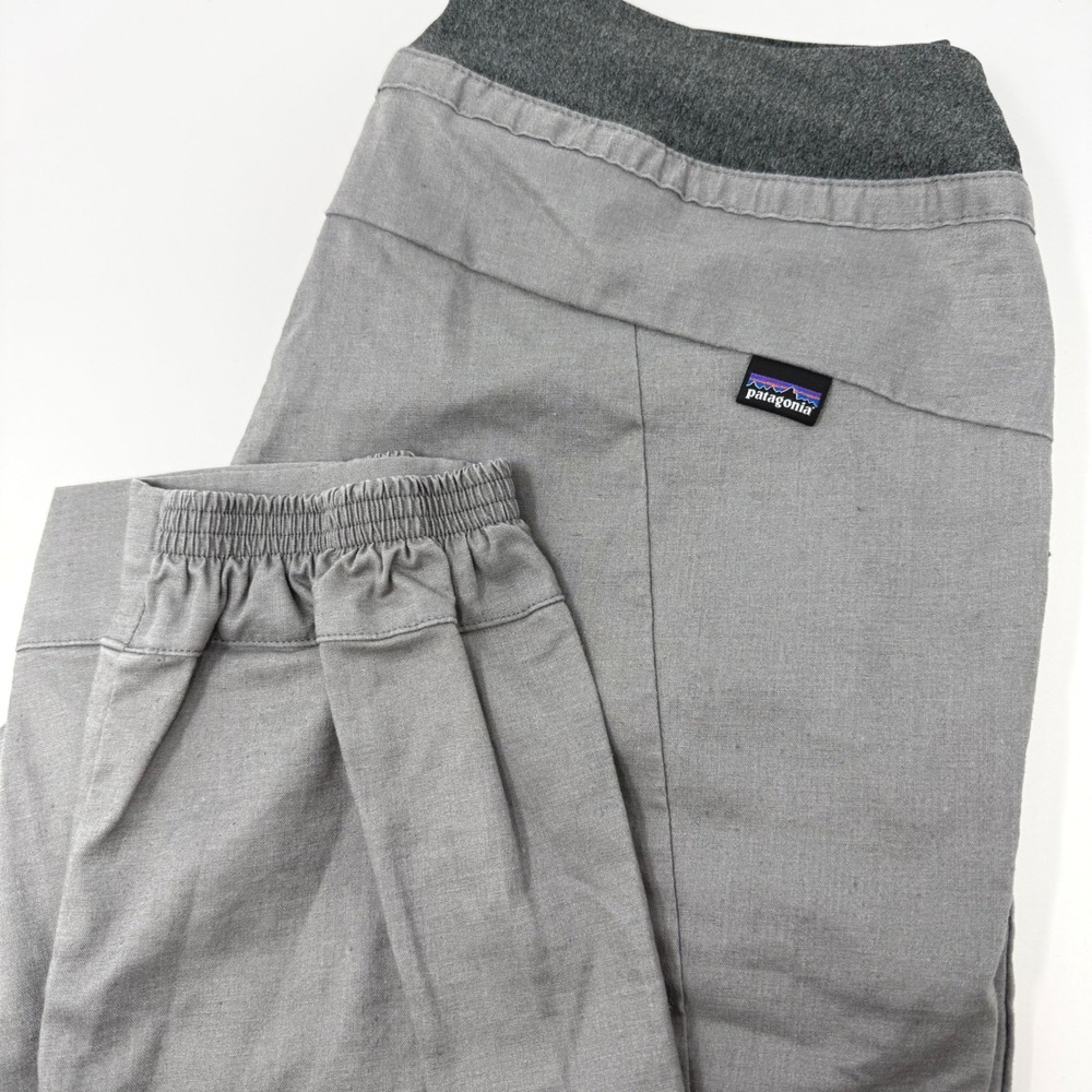 Patagonia Hampi Rock Pants Womens Small Feather Grey Hemp Climbing Joggers